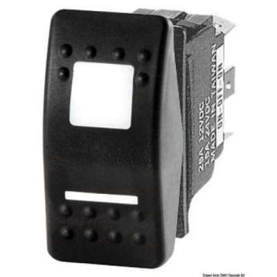 Interruttore a bascula impermeabili IP56 Marina R II doppio LED