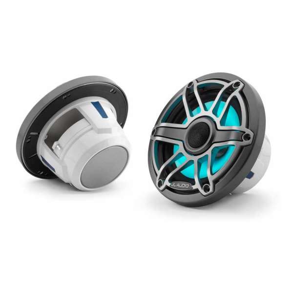 JL Audio M6-650X-S-GmTi-i altoparlanti coassiali marini da 6,5 ​​pollici con illuminazione a LED