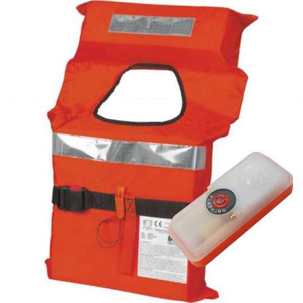 Kit 4 giubbotti Salvagente Samoa 150N e Luce LED Solas