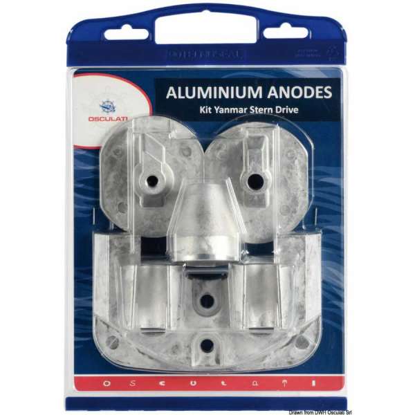 Kit anodi gruppi poppieri per motori Yanmar