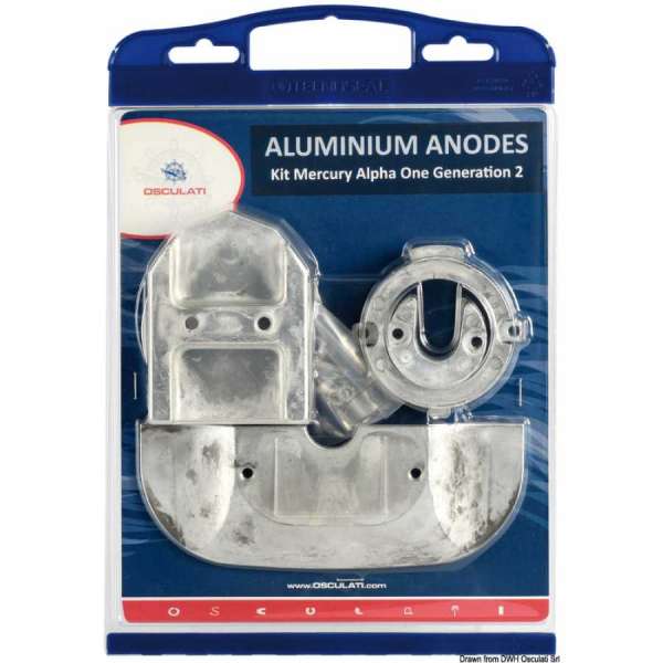 Kit anodi per Mercruiser, intercambiabili con gli originali