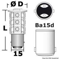 Lampadina LED SMD zoccolo BA15D per faretti