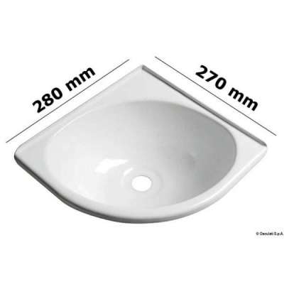 Lavello per angolo in ABS