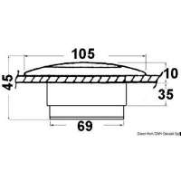 Luce da incasso Courtesy Light per pozzetto