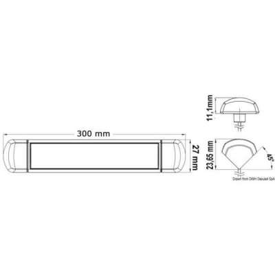 Luce LED da appoggio stagna con interruttore touch