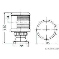 Luci di navigazione per scafi fino a 20 m DHR con omologazione MED 96/98 - EC
