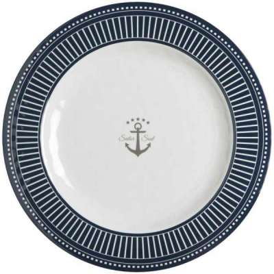 Marine Business set 6 piatti piani melamina SAILOR
