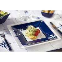 Marine Business set 6 piatti piani quadrati dessert melamina NORTHWIND 