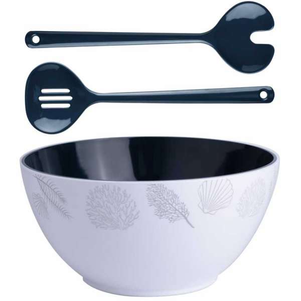 Marine Business set insalatiera con posate melamina LIVING