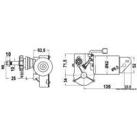 Motore serie 30 W per bracci e spazzole max 550 mm