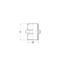 Nipless Doppio M-m In Bronzo