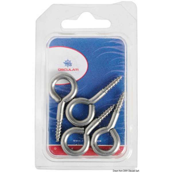 Occhiolo in acciaio inox a vite