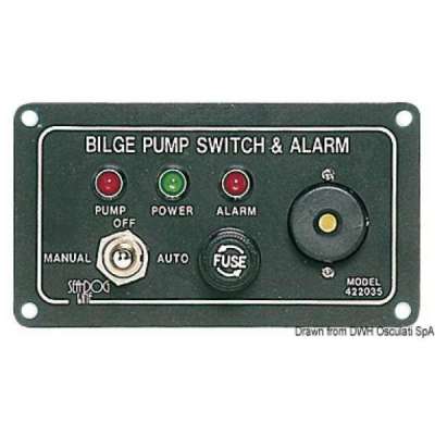 Pannello di controllo per pompe di sentina elettriche