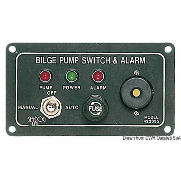Pannello di controllo per pompe di sentina elettriche