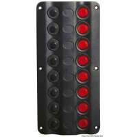 Pannello elettrico Wave Design con interruttori a bascula con LED