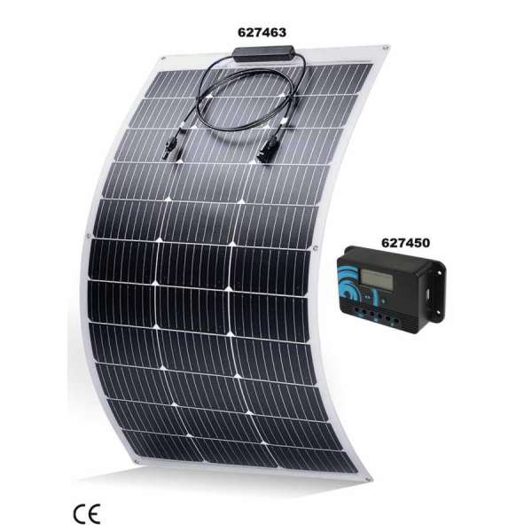 Pannello solare semi  flessibile 100 watt