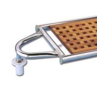 Passerella pieghevole acciaio inox e carabottino con innesto a T stondato