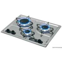Piano cottura ad incasso in acciaio inox