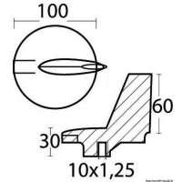 Pinna direzionale per Yamaha 200/300 HP 