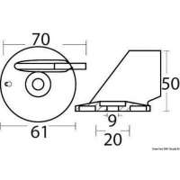 Pinna per 55/65/75/85 HP + 40/70 4 tempi