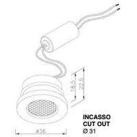 Plafoniera a LED da incasso Aurora Light L4416020