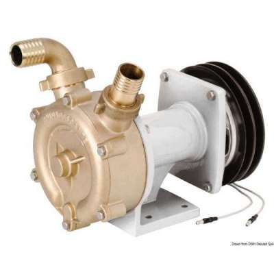Pompa autoaspirante in bronzo con girante stellare a frizione elettromagnetica