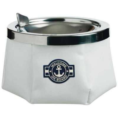 Posacenere inox con decorazione nautica