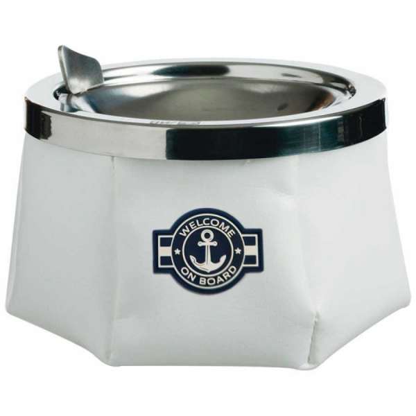 Posacenere inox con decorazione nautica