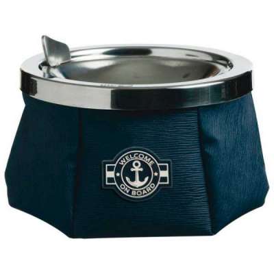 Posacenere inox con logo
