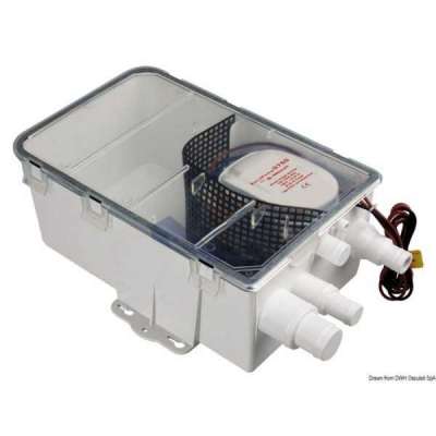 Pozzetto raccolta acque grigie, completo di pompa automatica Europump Auto