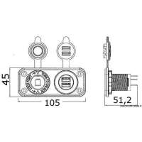 Presa accendisigari e/o USB