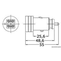 Prese USB 12/24V