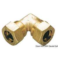 Raccordo a compressione in ottone per tubo in rame con tenuta 0 Ring