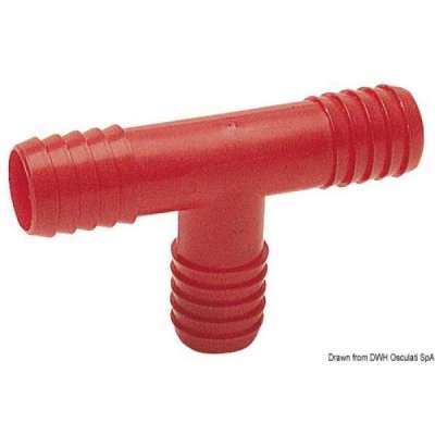 Raccordo a T in Nylon per tubazioni acqua