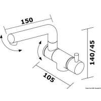 Rubinetto serie Wheel doppio snodo
