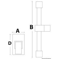 Saliscendi doccia Square (monocomando saliscendi) 