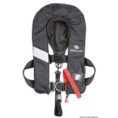 Salvagente autogonfiabile Sail Pro 180 N (omologato EN ISO 12402-3)