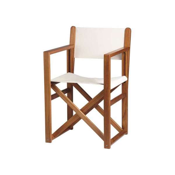 Sedia regista in teak