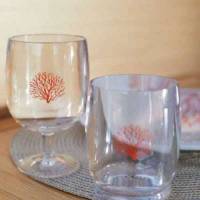Set 6 bicchieri coppa Marine Business Coral impilabili in ecozen