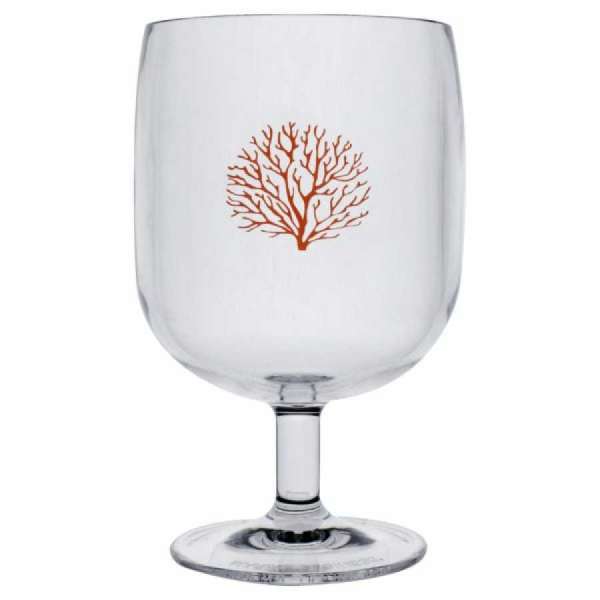Set 6 bicchieri coppa Marine Business Coral impilabili in ecozen