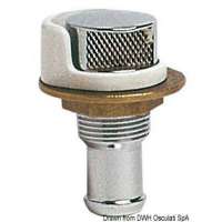 Sfiato carburante in ottone cromato