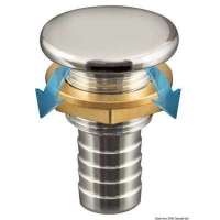 Sfiato carburante in ottone cromato Full Flush