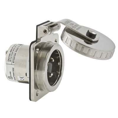Spina ad incasso Inox 50 Amp.