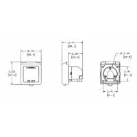 Spina ad incasso Pvc Bianco 32 Amp.