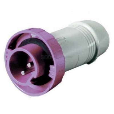 Spina per presa 2P 12/24V. 16A IP67