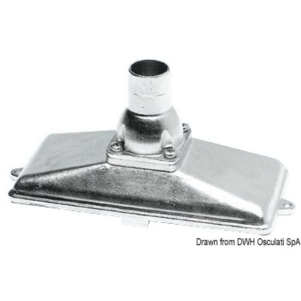 Succhiarola in acciaio inox AISI 316 complete di valvola di fondo e di reticella di filtraggio