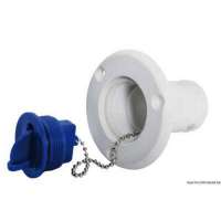 Tappo carburante a norme CE in Nylon/Fiberglass di colore bianco