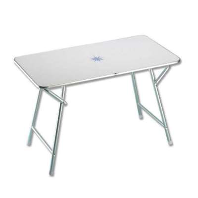 Tavolo rettangolare pieghevole con decoro marino 110 cm