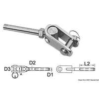 Terminale a pressare in acciaio inox AISI 316