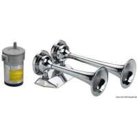 Tromba con compressore in ottone cromato per barche fino a 20 m